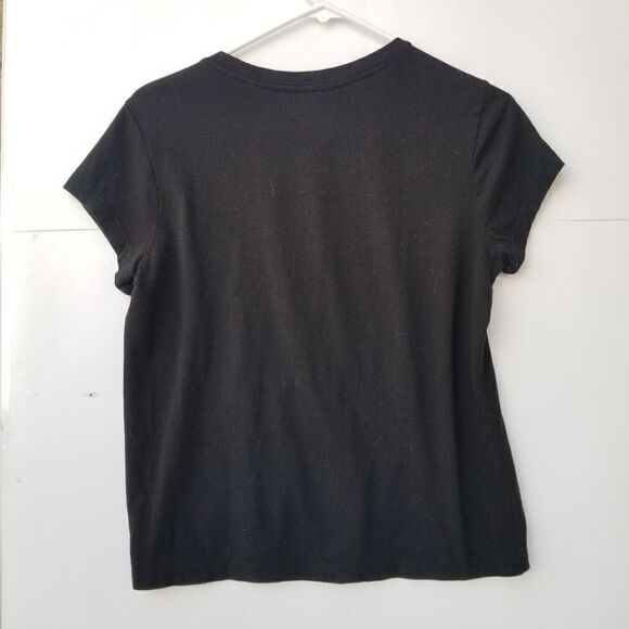 VICTORIA'S SECRET BLACK SHORT SLEEVE TEE.  SIZE S - Picture 7 of 7